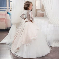 mermaid flower girls dresses for wedding party trumpet kids little girl pageant first communion dresses cute robe fille mariage
