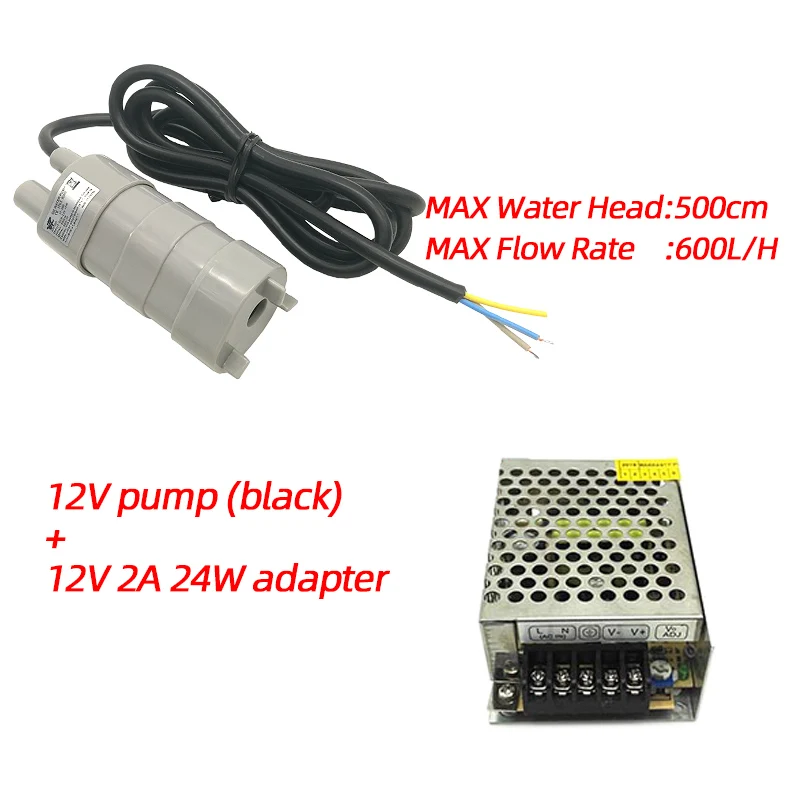 Новый водяной насос постоянного тока 12 24 В для солнечного аквариума