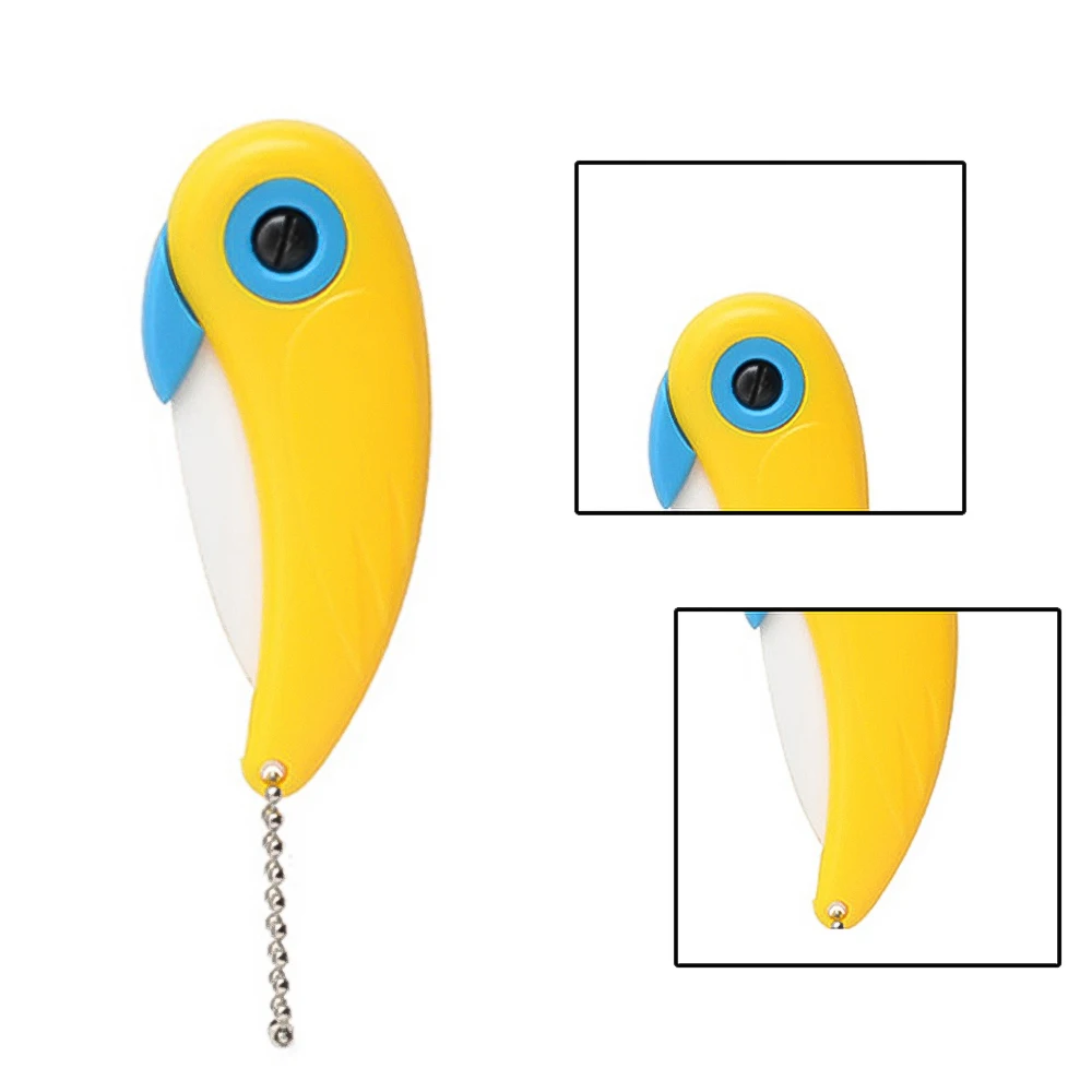 Мини-лезвие керамический нож для очистки овощей карманный складной резки