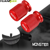 motorcycle accessories for ducati monster 821 696 795 797 2014 2018 cnc vehicle wheel tire valve air port stem caps covers plug