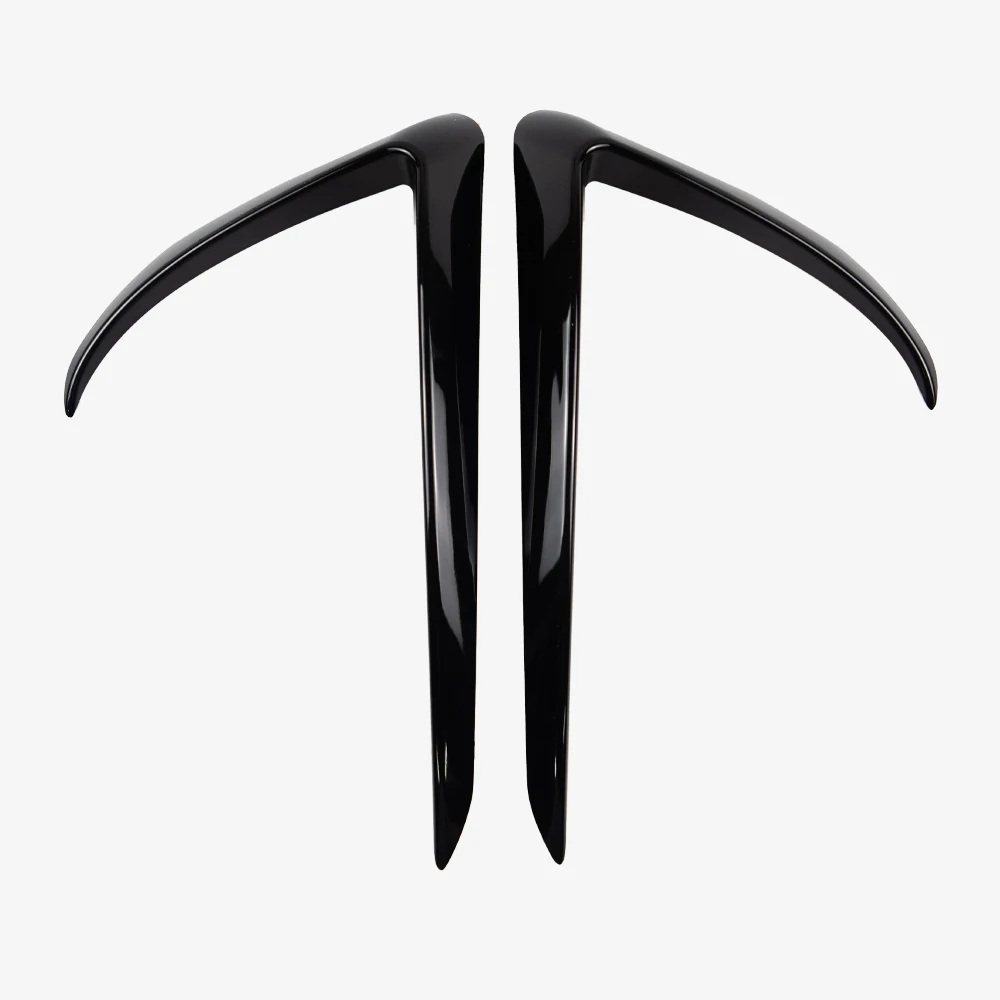 Обрамление переднего лезвия для Tesla Model 3 из ABS карбонового волокна черного, белого, голубого и красного цветов. Аксессуары для автомобилей 2017, 2018, 2019, 2020 годов выпуска. Комплект из 2 штук.