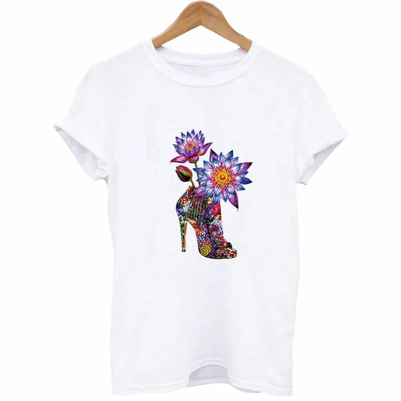 Цветы на высоком каблуке патч для утюга полосатый джинсов аппликация термопресс