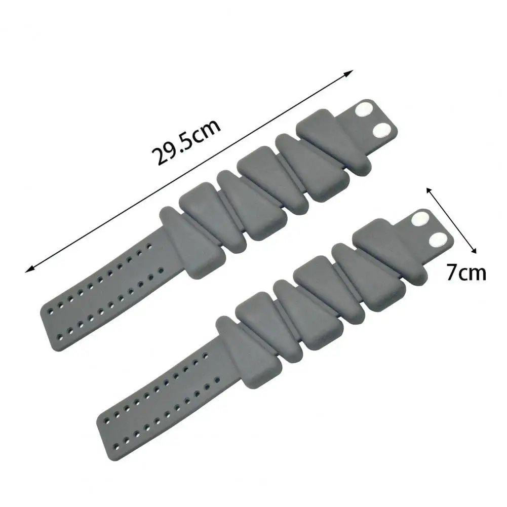 

Yoga Bracelet 1 Pair 1800g Ankle Weights Wearable Waterproof Solid Color Silicone Wrist Strap Weight Bracelet for Workout Yoga