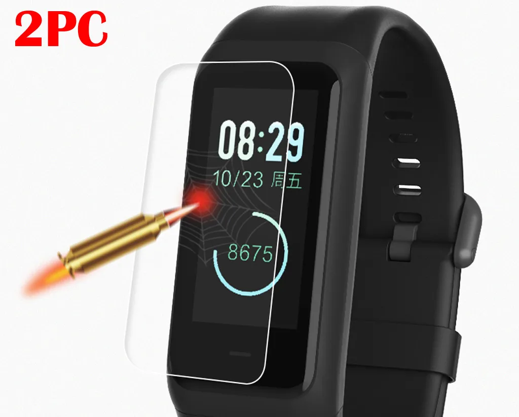 2 х прозрачная Гидрогелевая пленка для смарт часов Защита экрана Xiaomi Huami Amazfit Cor Band