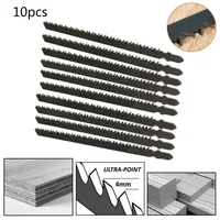 10Pcs T744D 180mm Ultra-Long Jigsaw Reciprocating Saw Blades Fast Cutting Set For Wood Plastic Metal Assorted Blades Woodworking