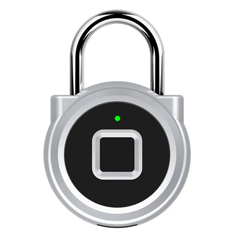 

P6 Pure Fingerprint Unlock Smart Fingerprint Door Lock Safe Padlock USB Charging Waterproof Keyless Anti-theft Lock