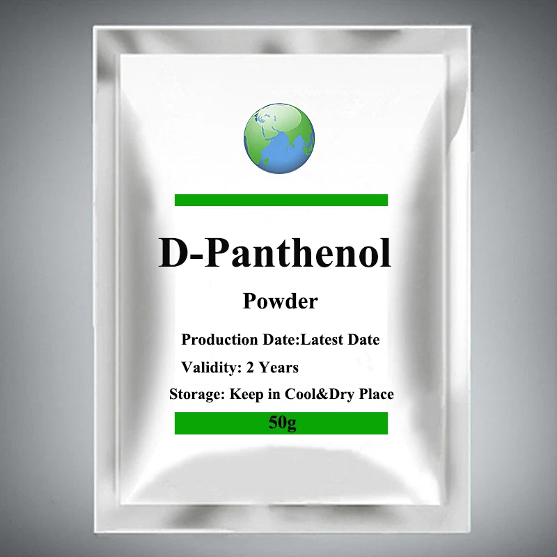 

99% пантотеновая кислота, витамин B5, порошок D-пантенола, способствует заживлению ран и противовоспалительному