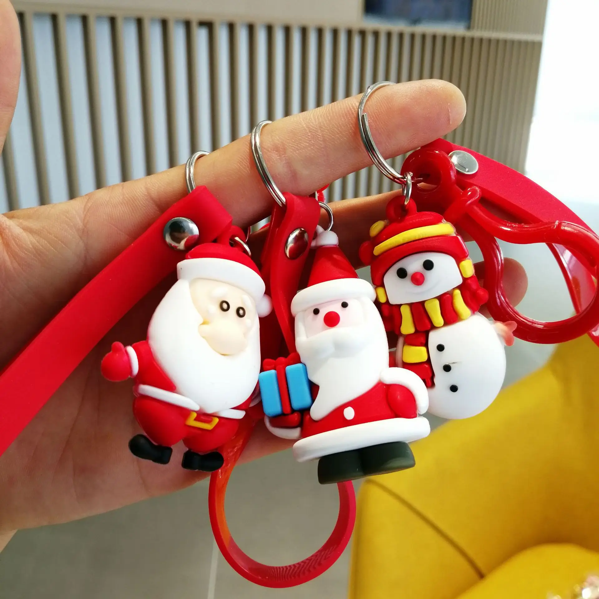 

Cartoon Cute Santa Claus Christmas Tree Keychain Car Bag Jewelry Pendant Creative Christmas Gifts Cute Small Gifts Wholesale Diy