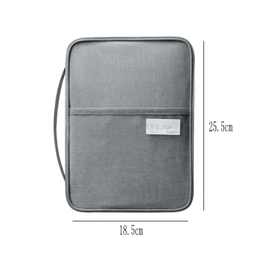 L-Gray-Passport bag HMUNII водонепроницаемый держатель для паспорта дорожный кошелек большие кошельки для кредитных карт Органайзер аксессуары для путешествий Сумка для документов держатель для карт - Цвет: L-Gray-Passport bag