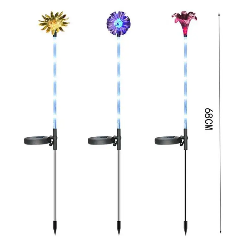 

3 Pcs Solar Lights for Outdoor Garden Solar Lights Garden Decoration with Colour Changing LED Lamps