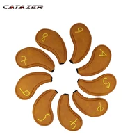 catazer golf pu iron cover magnet closure process waterproof and scratch resistant golf club cover