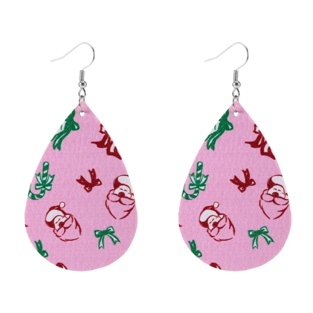 Женские рождественские висячие серьги с крючком очаровательные ювелирные