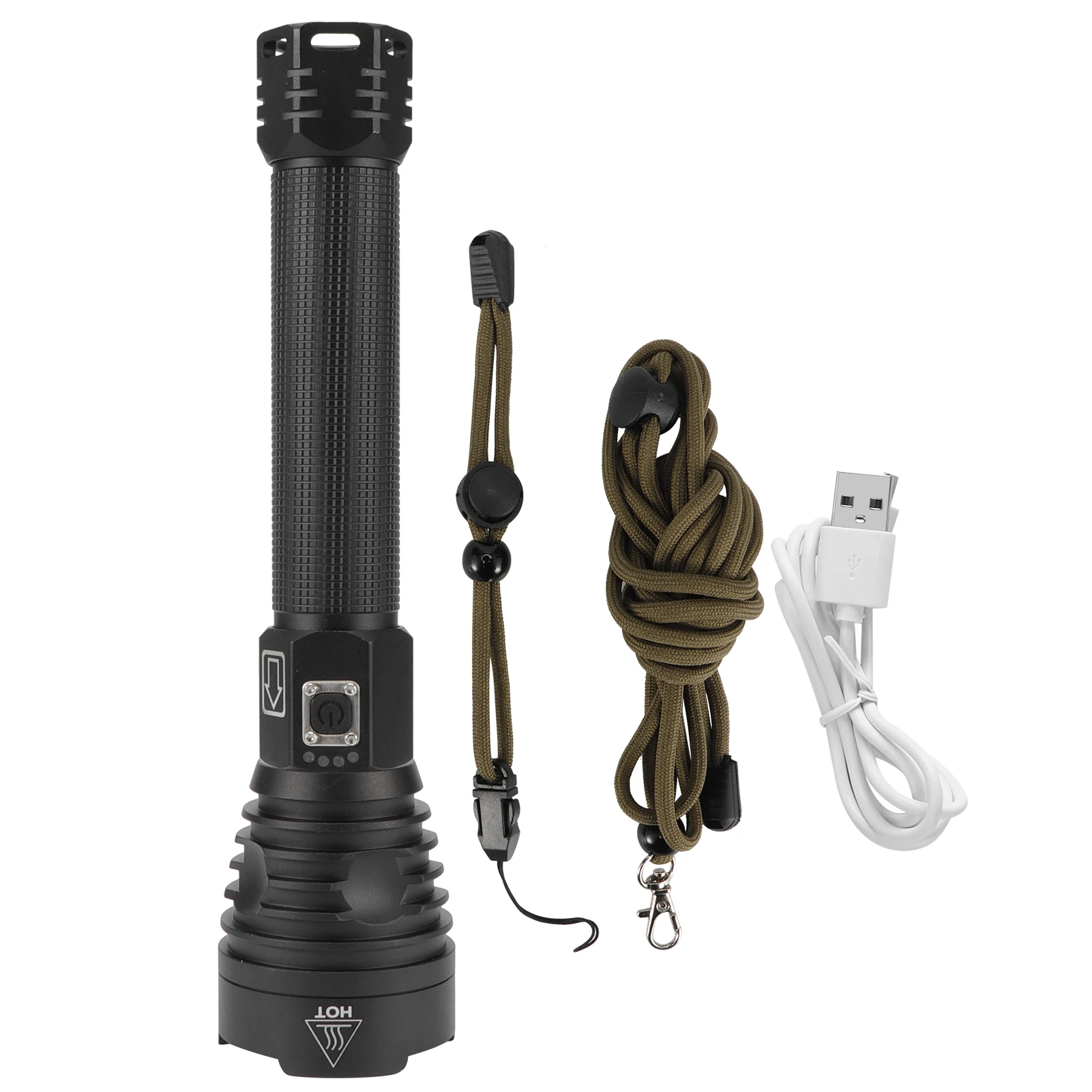 

XHP90 Telescopic Zoom Flashlight 30000LM USB Rechargeable Household Home Lighting Waterproof Electric Torch