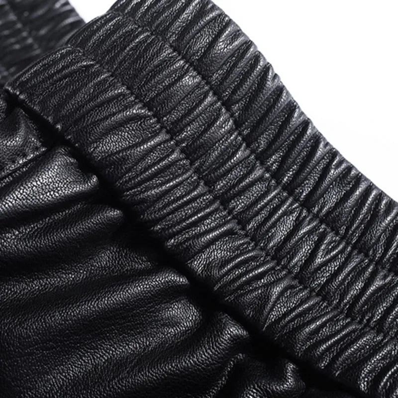 Новые модные кожаные женские брюки 2020 весенние повседневные расклешенные из