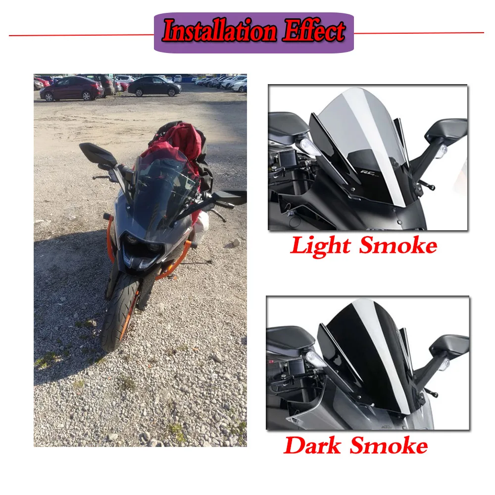Ветровое стекло для мотоцикла RC125 RC200 RC390 ветровое с двойными пузырьками RC 390 200 125