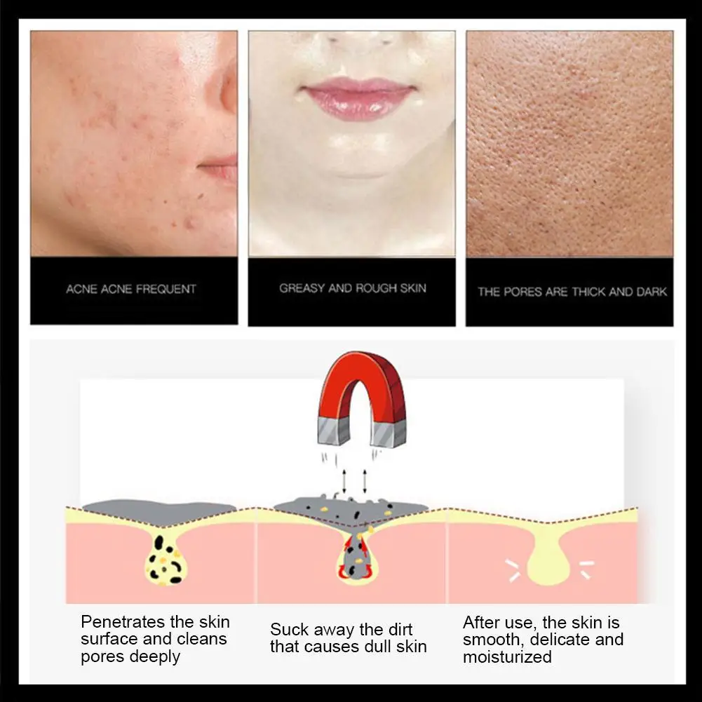 

Mineral Magnetic Face Mask Pore Cleansing Beauty Pores Whitening Shrink Blackhead Removal Mask Firming Moisturizing I6X4