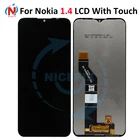 Оригинальный ЖК-дисплей для Nokia 1,4 сенсорный экран дигитайзер в сборе для Nokia 1,4 сенсорная панель стекло для Nokia 1,4 дисплей