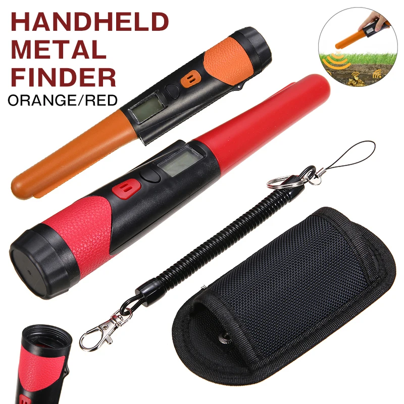 

Ручной металлоискатель, водонепроницаемый светодиодный прибор для поиска монет и золота, 9 В, 1 шт.