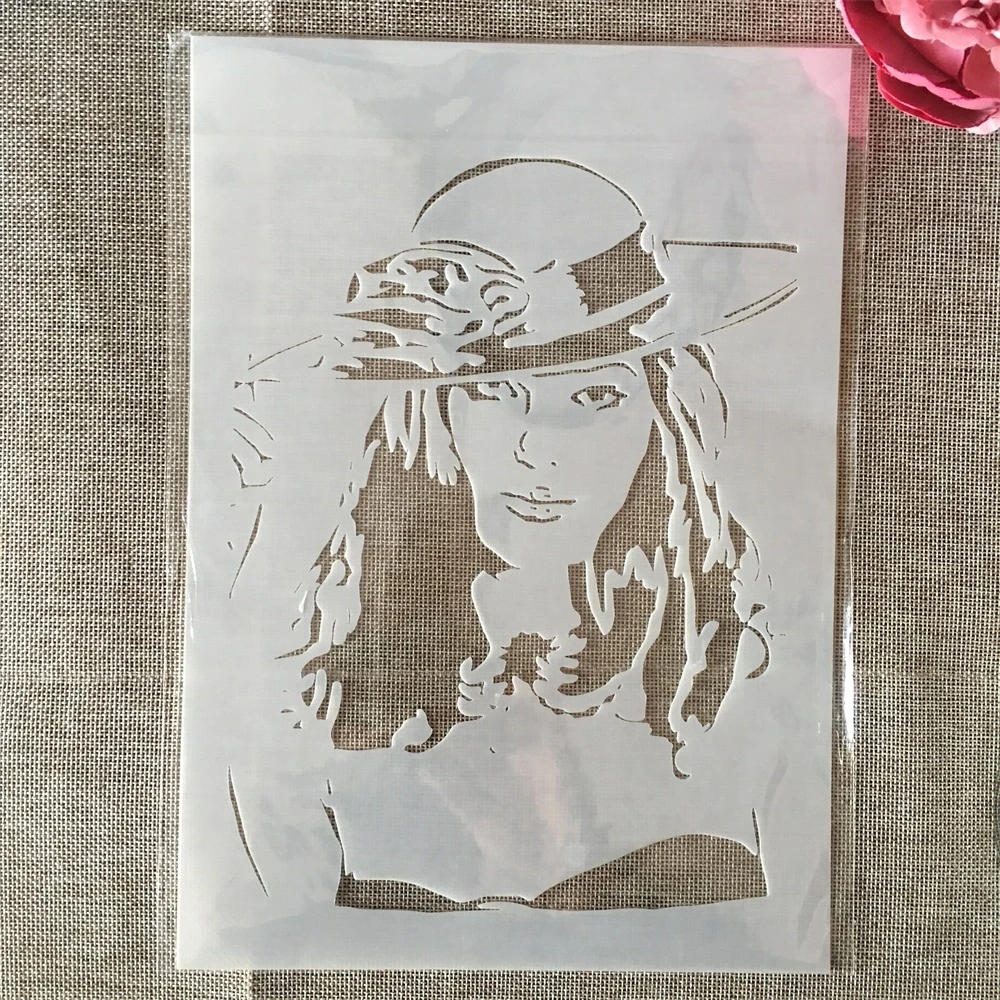 

A4 29cm Western Fashion Lady DIY Layering Stencils Wall Painting Scrapbook Coloring Embossing Album Decorative Template