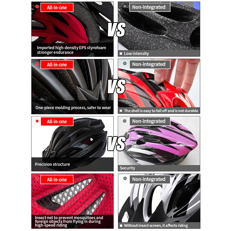 

Cycling Bicycle Bike Helmet mtb for Man Multi-Color Riding Road Bike Integrated-Mold Lightweight Breathable Equipment Helmet