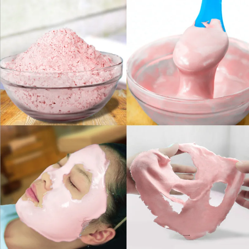 

DIY SPA Modeling Ruber Soft Powder Mask Organic Rose Clay Jelly Mask Whitening Peel Off Salon Facial Mask for Dry Skin 30g/pack