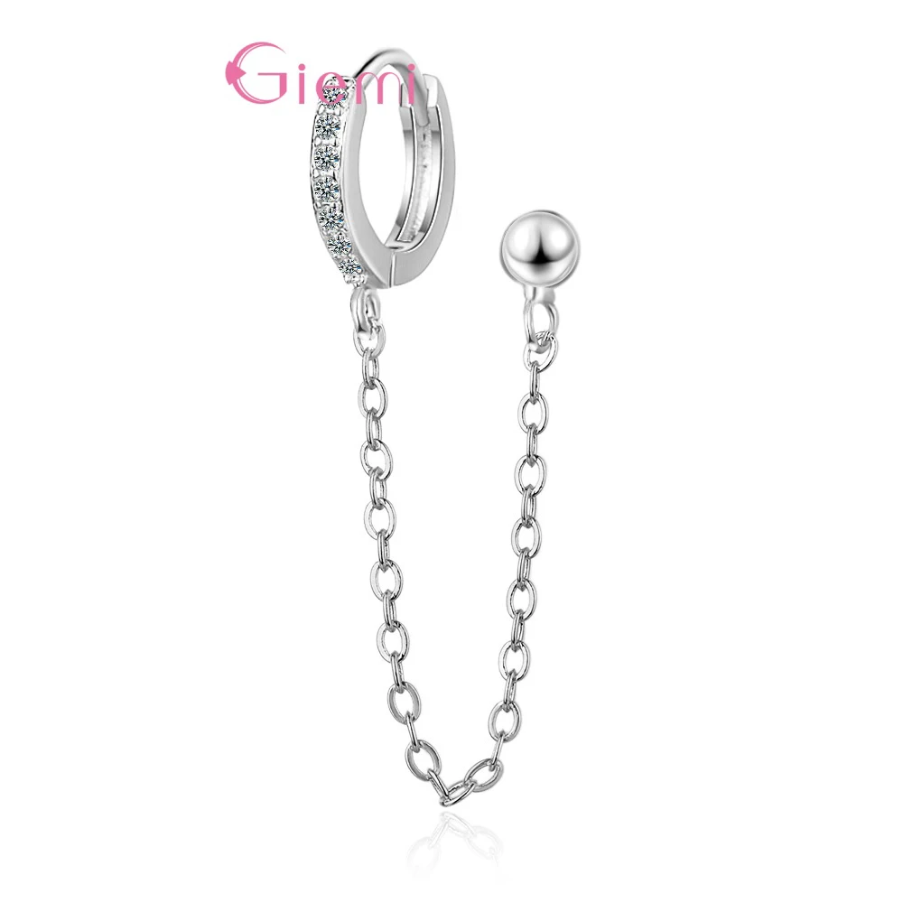 

Серьги из серебра 925 пробы с двойными отверстиями, 1 шт.