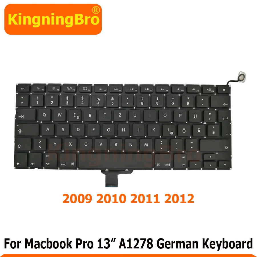 Клавиатура A1278 для MacBook Pro новая немецкая клавиатура 13 дюймов замена клавиатуры 2009