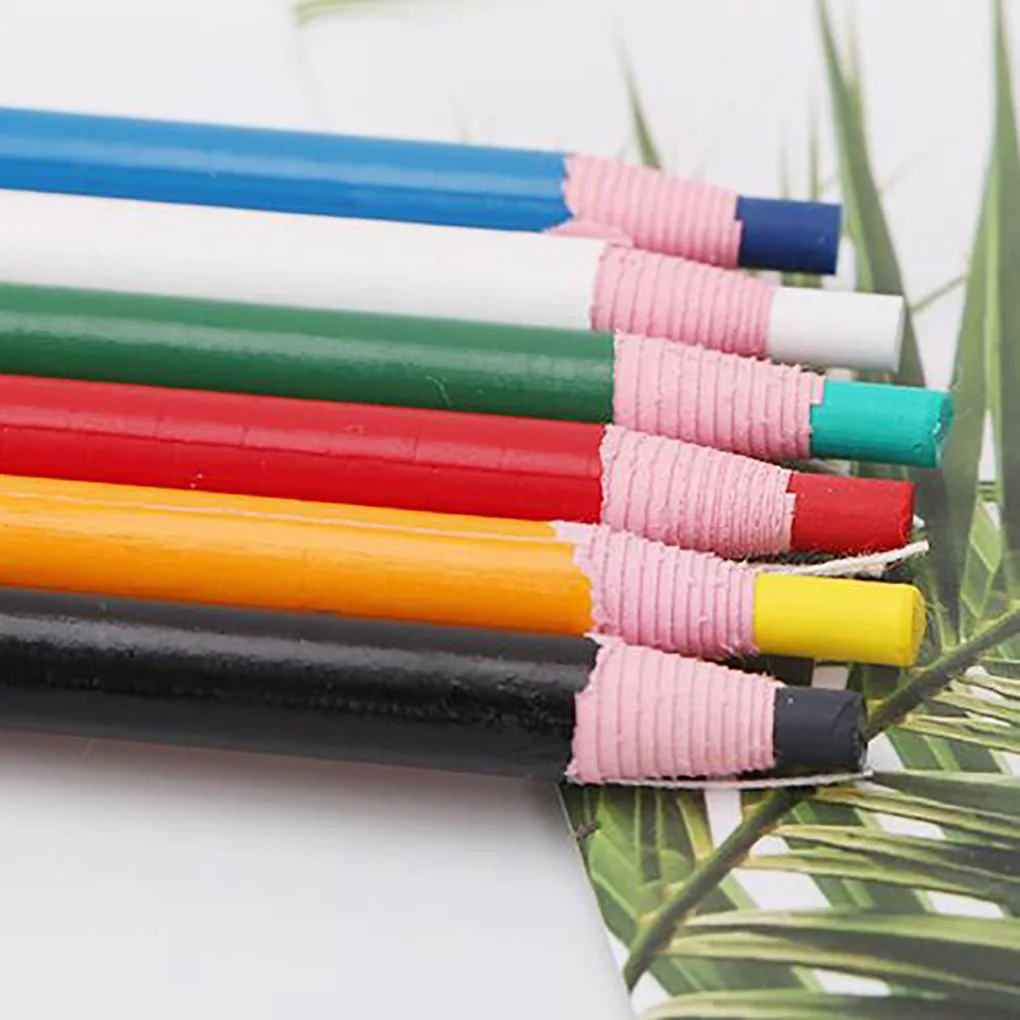 

Colorful Tailor Marker Pen Cut-Free Sewing Chalk Pencils Clothes Designing Dressmaking Fabric Marking Chalk Pencil Tailor Tool