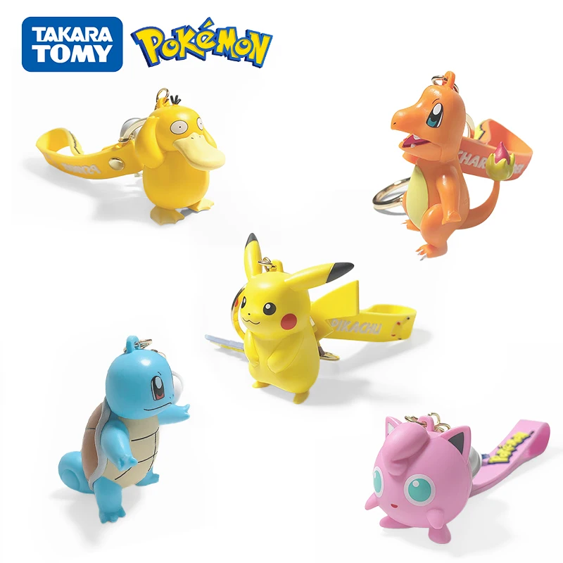 

Кукла Покемон Пикачу TAKARA TOMY, модный брелок, кулон, Аниме фигурки, модель, игрушечная кукла, аксессуары для автомобиля, детский подарок на день рождения