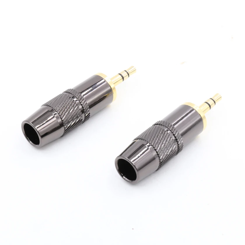 4 шт./лот 24K позолоченный 3 5 мм штекер RCA аудио разъем стерео паяльный Кабельный