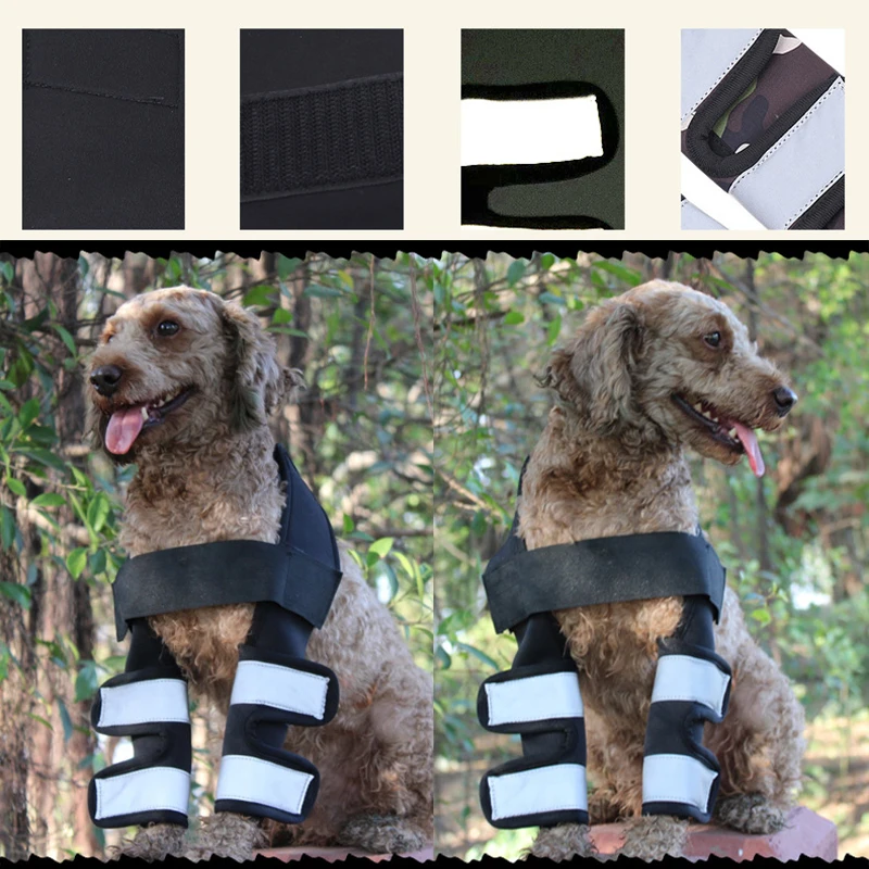 

Dog Hock Brace Adjustable Pet Knee Pads Joint Wrap Protects Prevents Injuries For Pet Dropshipping Dog Hock Brace