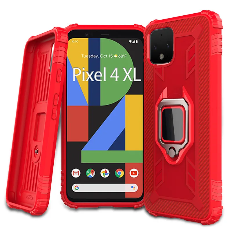 Противоударный чехол ZFTTN для Google Pixel 4XL 4A 4 магнитный автомобильный с кольцом