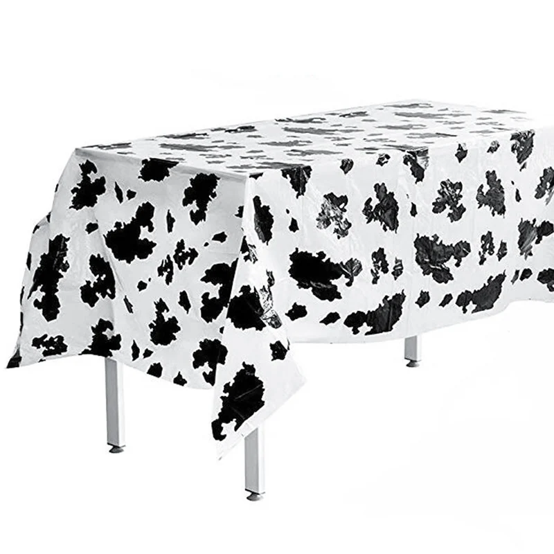 Животные корова бычья кожа одноразовая тарелка скатерть животное детский