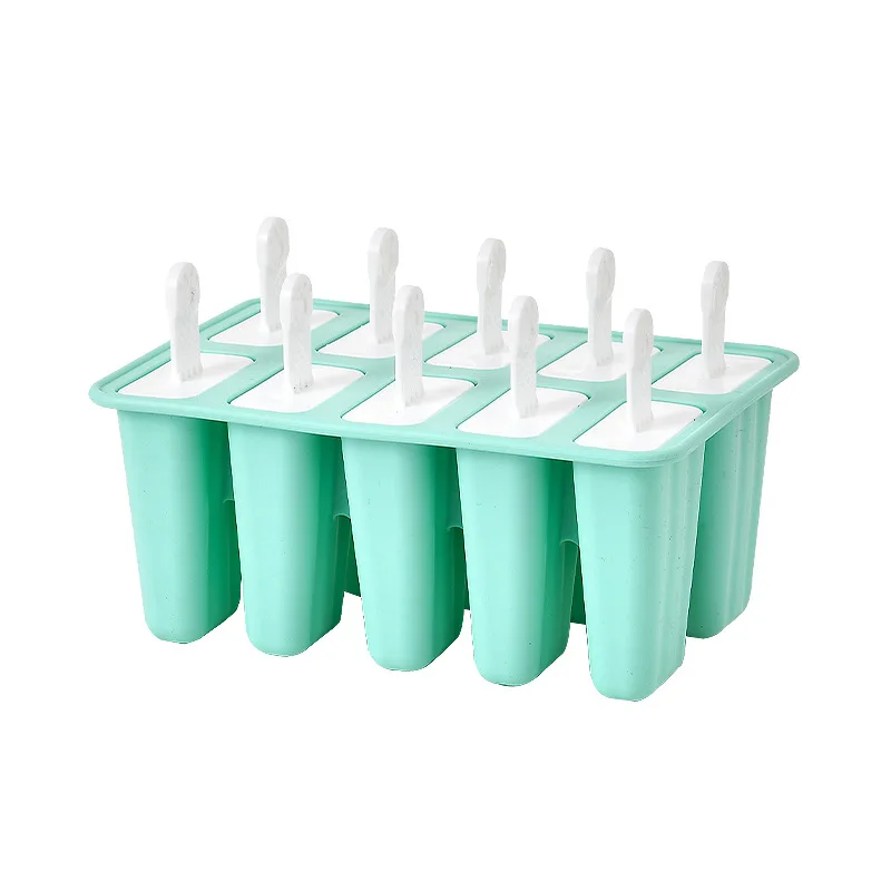 

DIY Ice Lolly Cream Molds Ice Tray Rectangle Shaped Ice Cream Pops Molds Tray Stick Ice Cream Makers Mould