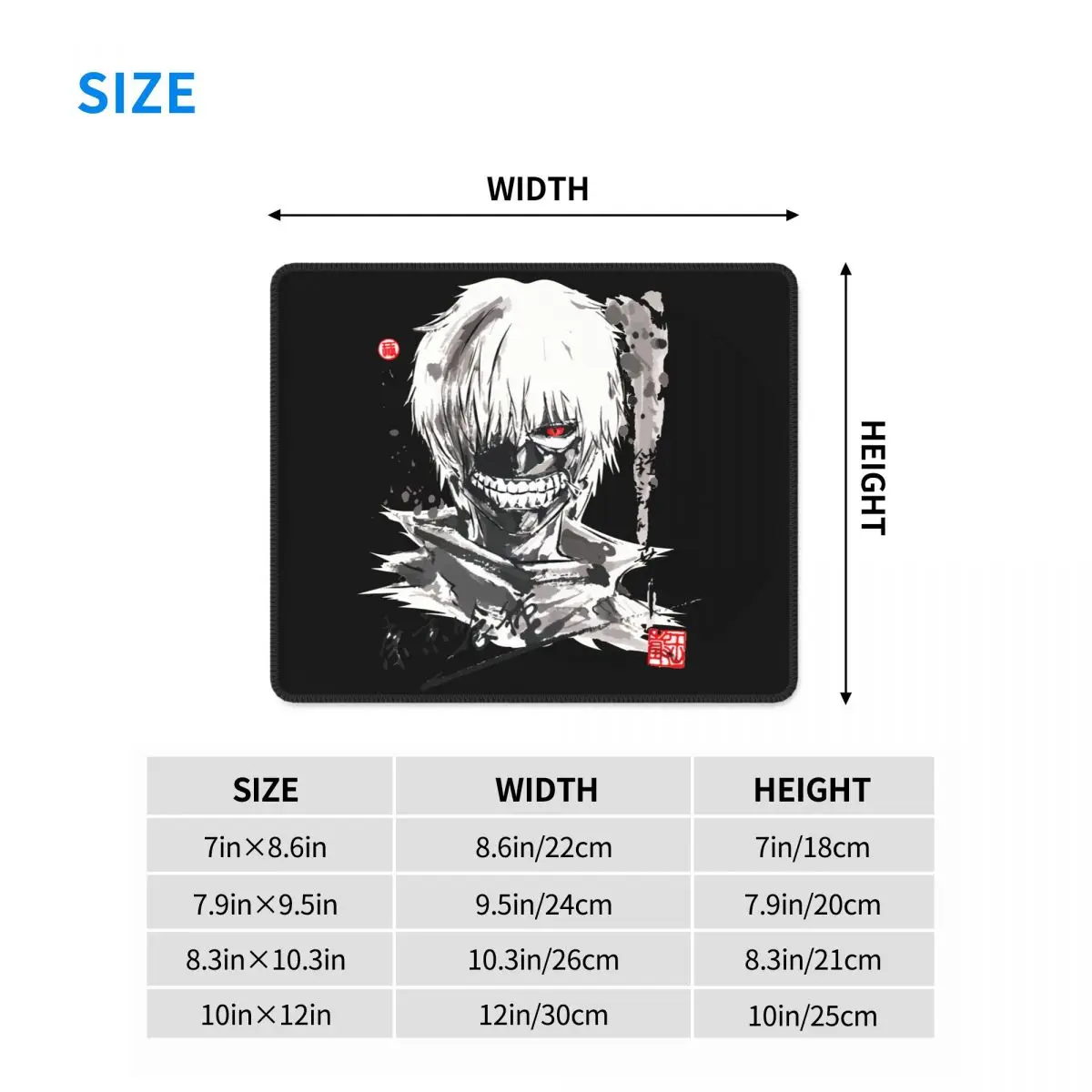 Одежда с надписью Tokyo Ghoul для косплея канеки кэна новинка Мышь Pad Япония короткая