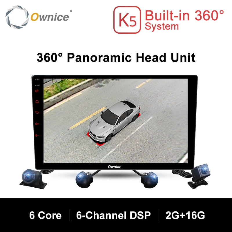 Универсальный автомобильный радиоприемник Ownice K5 Android 2 Din Стерео GPS головное
