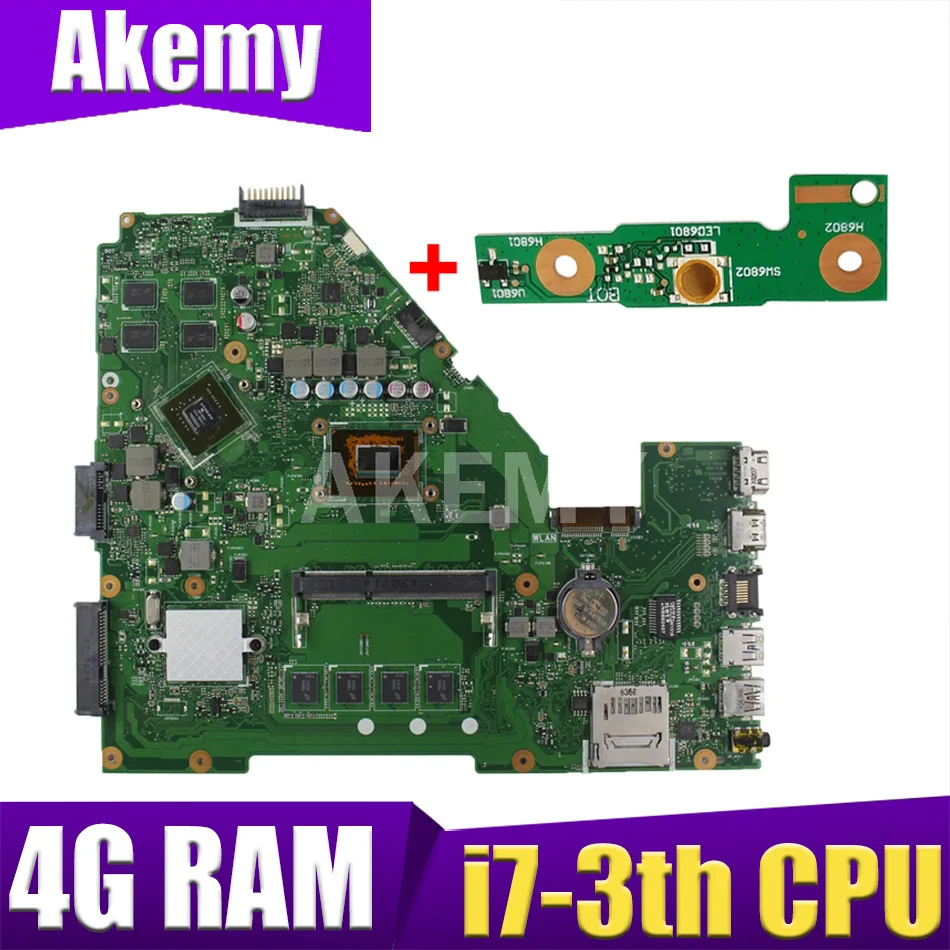 XinKaidi X550CC материнская плата для ноутбука ASUS A550C X550CL R510C протестированная