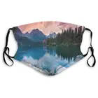 Маска для лица унисекс, защита от пыли, ветрозащитная, для лыж, озера, леса, национального парка, Словакии, Европы, драматическая