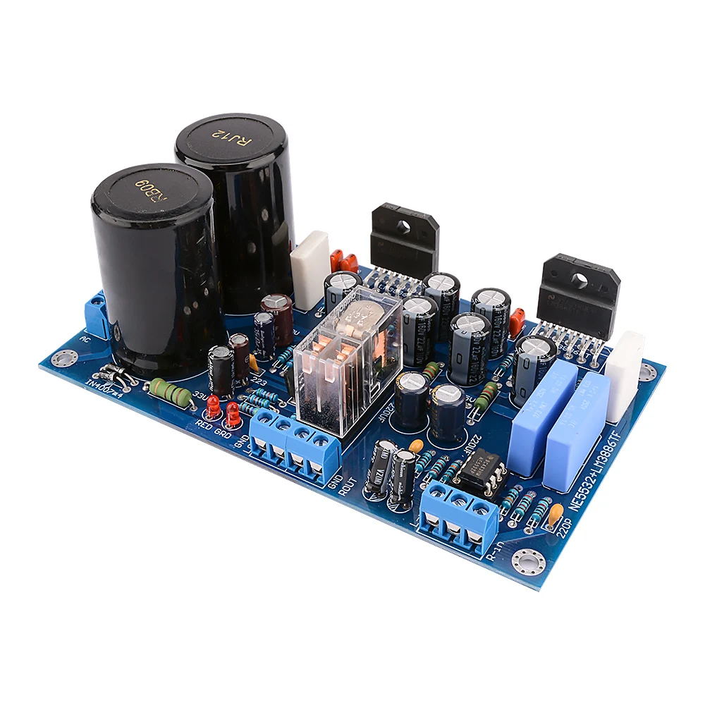 Усилитель мощности AIYIMA LM3886TF аудиоплата 68 Вт + оп-усилитель NE5532 усилитель