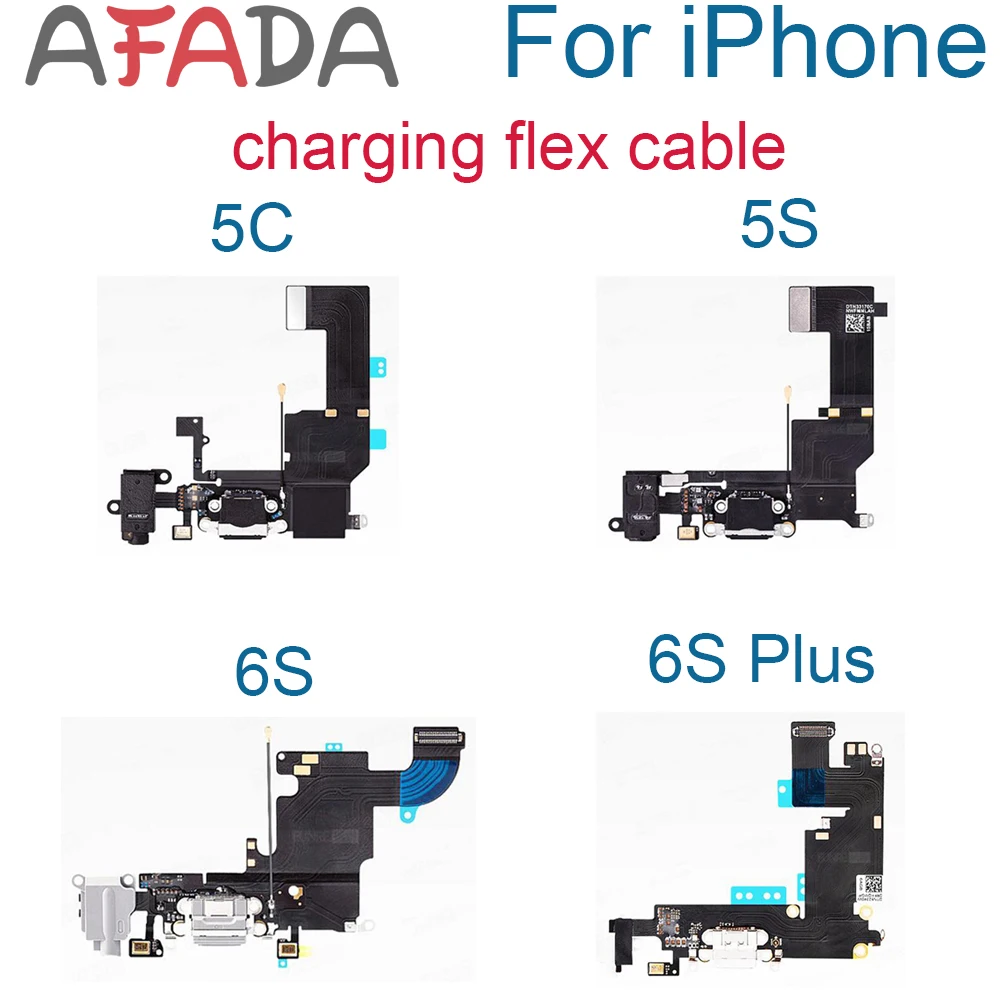 

iPhone USB Charger Dock Port Flex Cable For iPhone 5C 5S 6S Plus Charging Port Connector Flex Cable Replacement Parts