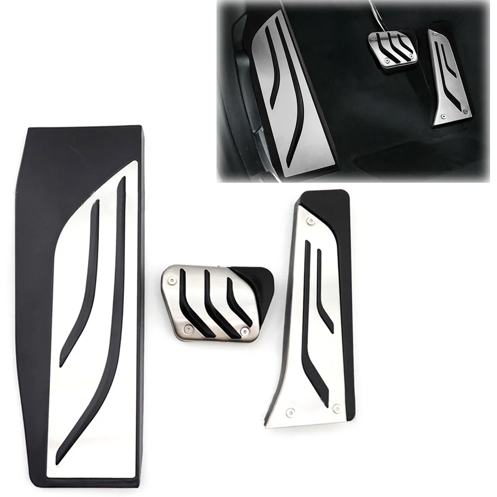 

3 шт./компл. комплект Противоскользящих автомобильных педалей тормоза с автоматической коробкой передач и педалями газа для BMW 1/2/3/4 серии 3 с...