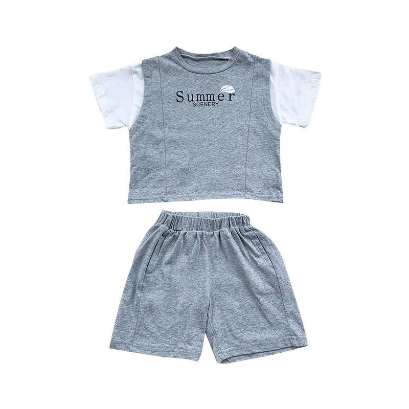

Baby Boys Clothes Set Children Clothing Suits Baby Boy T Shirt+shorts 2pcs Sets Toddler Kids Outfits Girls Summer Tracksuit 1-6Y