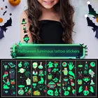 Хэллоуин светящийся стикер татуировки детская одежда для Хэллоуина, вечерние мультфильм световой милые наклейки