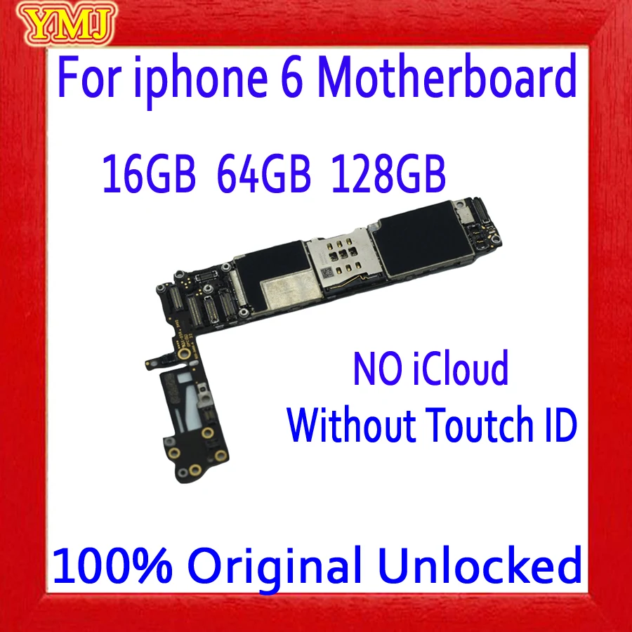 Заводская разблокированная материнская плата для iphone 6 4 7 дюйма с/без Touch ID
