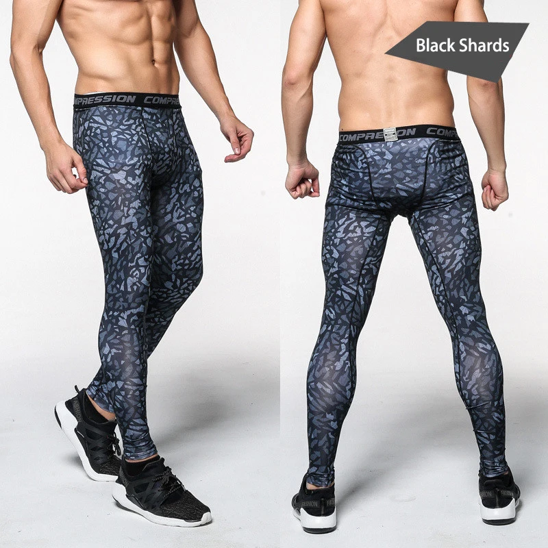 

New Casual Trousers Tight Leggings Running Fitness Jogger Pants Trousers Quick Dry Male Sportswear Basketball Training Tights