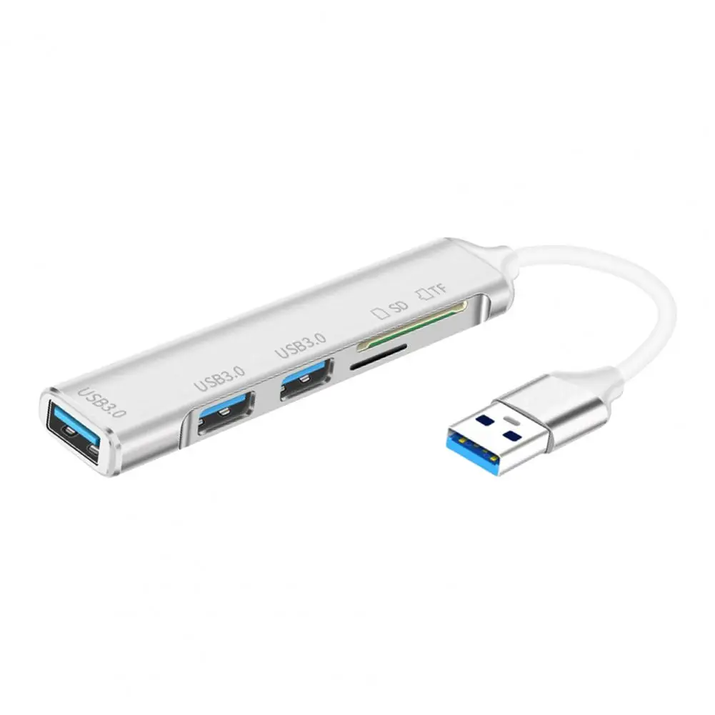 

Computer Cable Hub Plug Play Data Transmission USB3.0 Expansion Dock with SD/TF Slot for Laptop USB Hub
