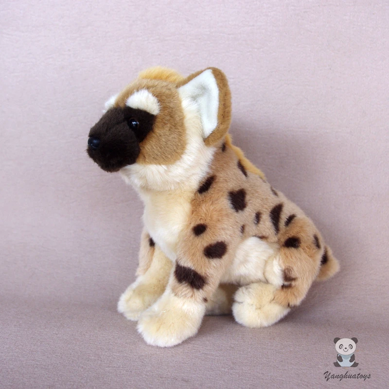 Мягкие ainmal игрушки реальная жизнь плюшевые африканские гиена собака кукла
