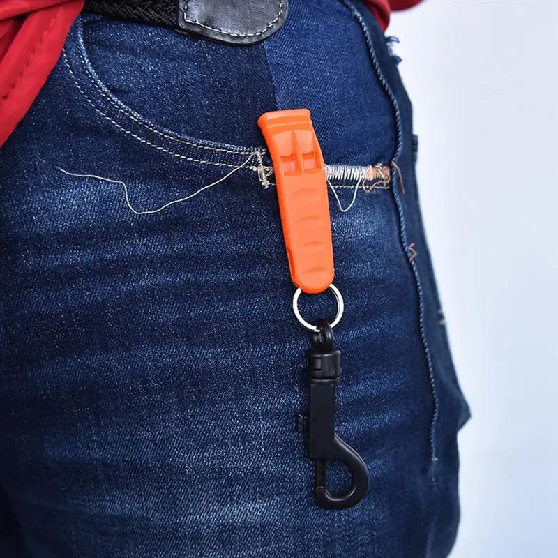 

10pcs Outdoor Survival Whistle Portable Plastic Whistle Camping Travel Accessory