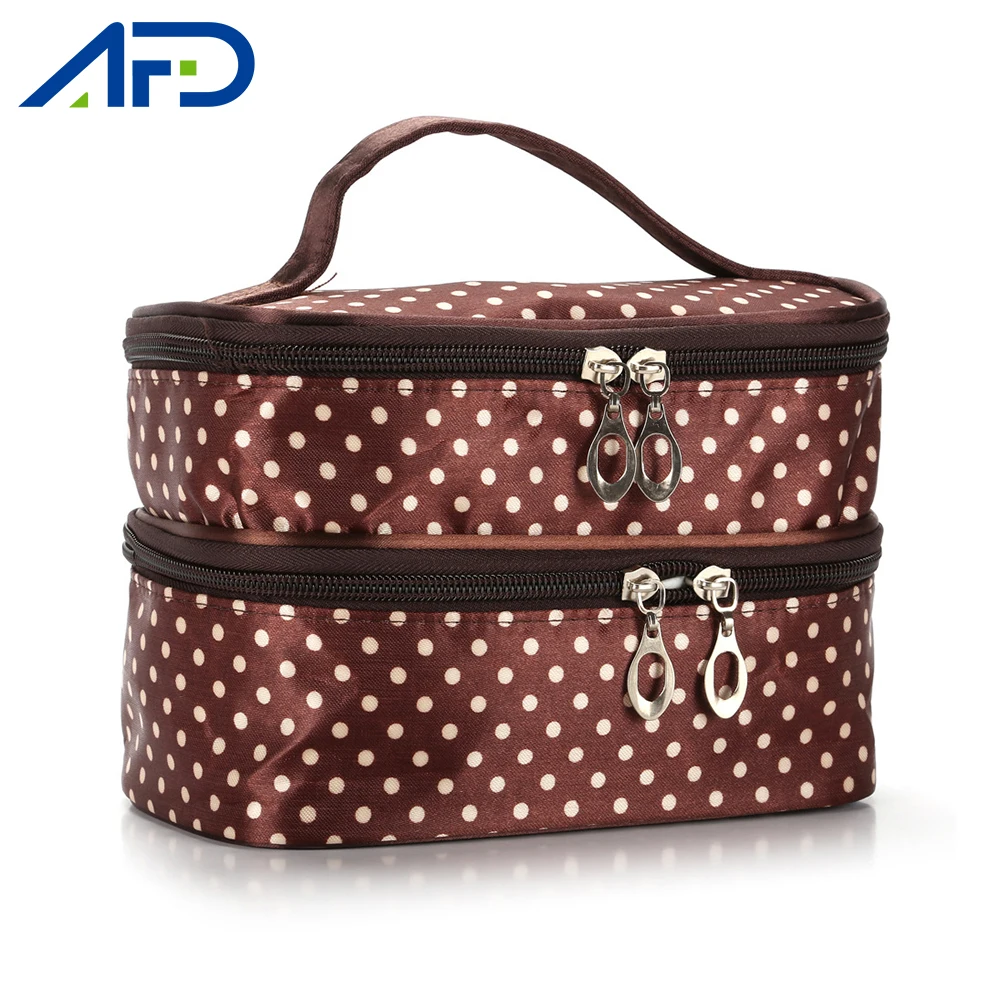 Органайзер для макияжа женский портативный косметический чехол модный дорожный