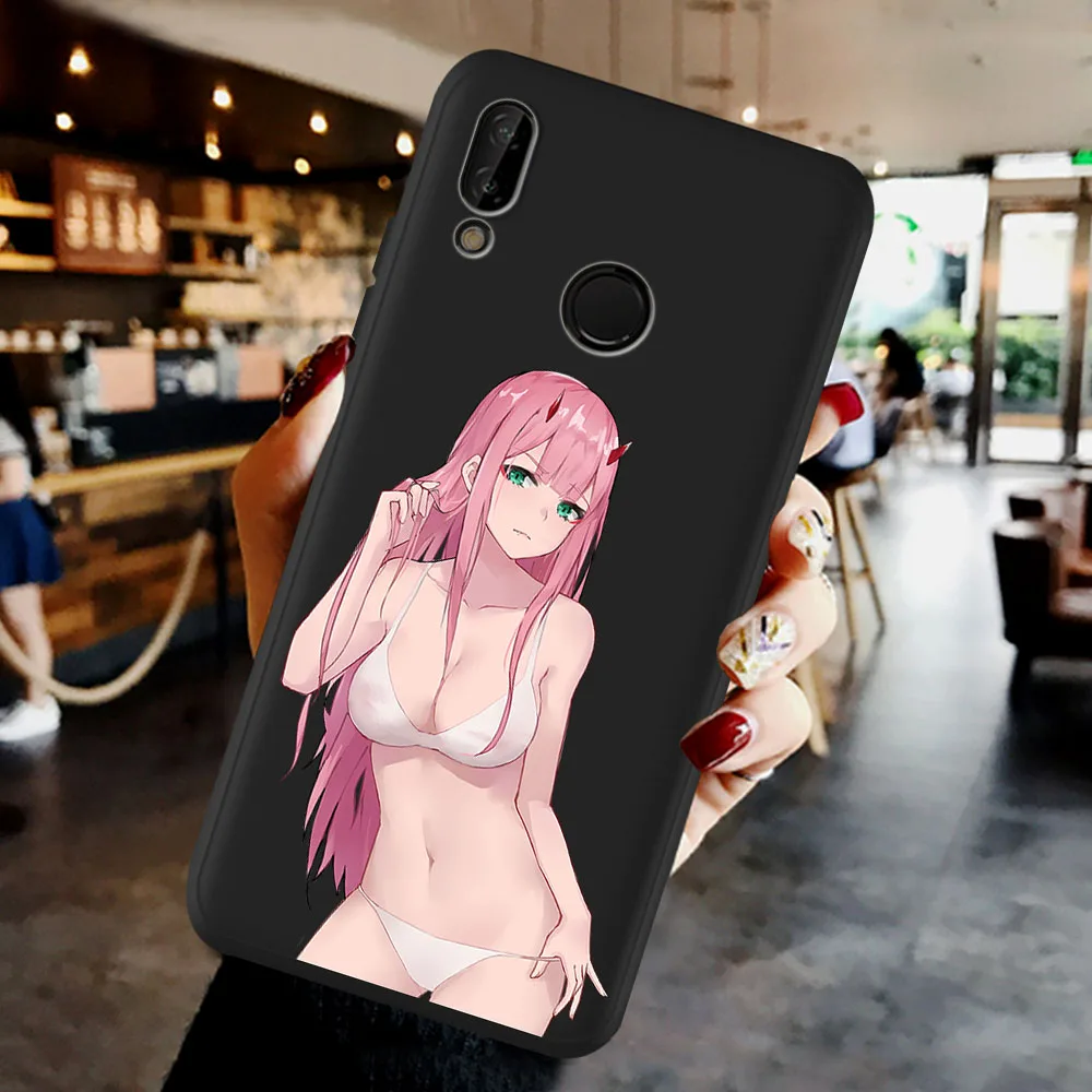 

Anime Darling in the Franxx Zero Two Black Soft Phone Case For Huawei P8 P10 P20 P30 P40 Lite Pro Mate 30 20 10 Lite Pro Coque